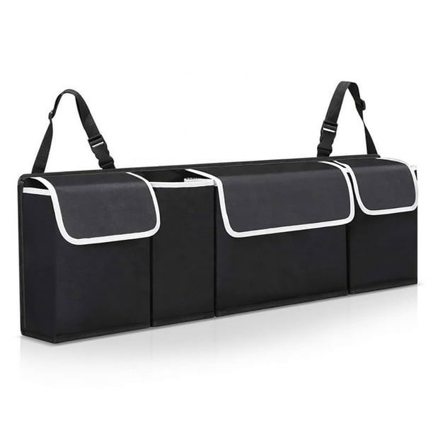 Grebest Car Tool Bag Interior Storage Pouch Car Storage Organizer Bag Folding Portable Tool Accessories Trunk Auto Stowing Black 